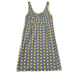 Boden Seashell Shift Dress Women's 8L Multicolor 100% Cotton Beach Sleeveless‎